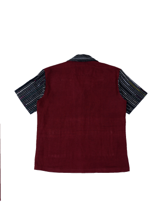 BURGUNDY CAMP SHIRT
